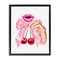 Stupell Industries Lips & Feminine Cherries Floating Frame, design by Ziwei Li